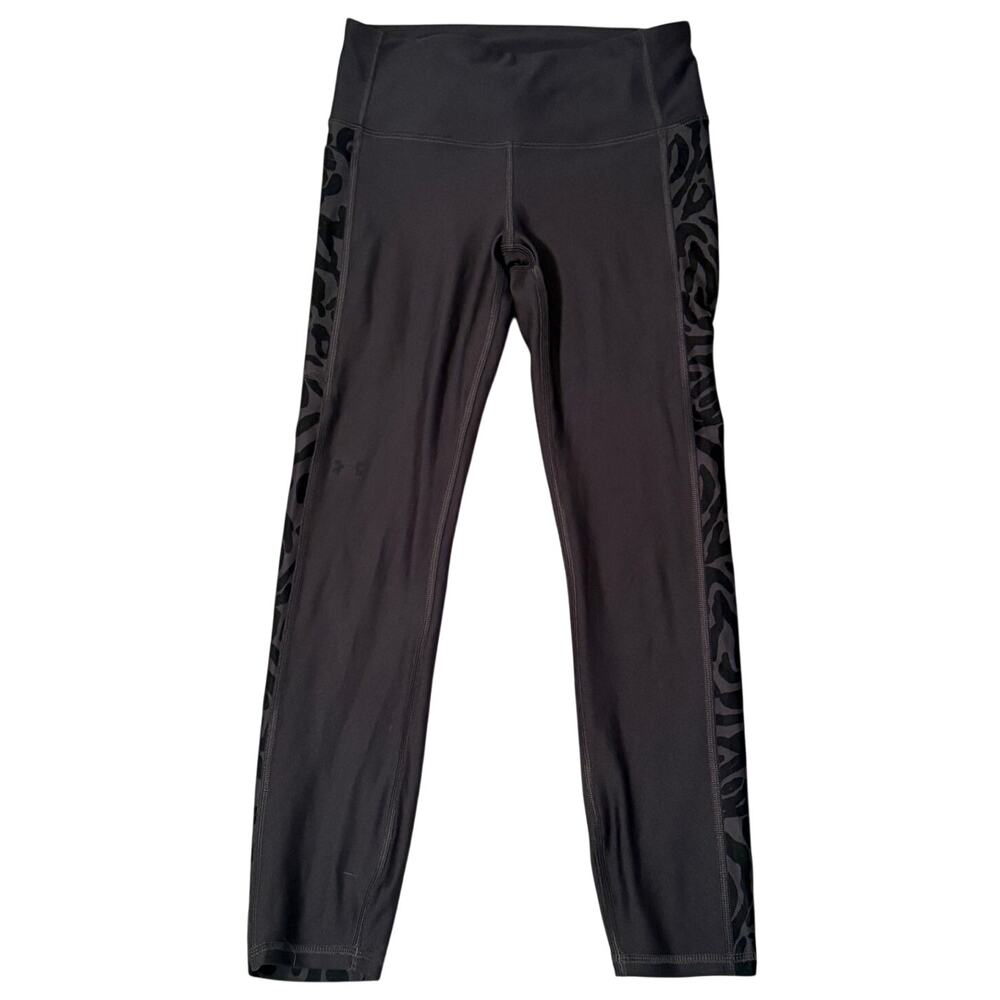 Under Armour Dark Gray Compression Leggings with Animal Print, S